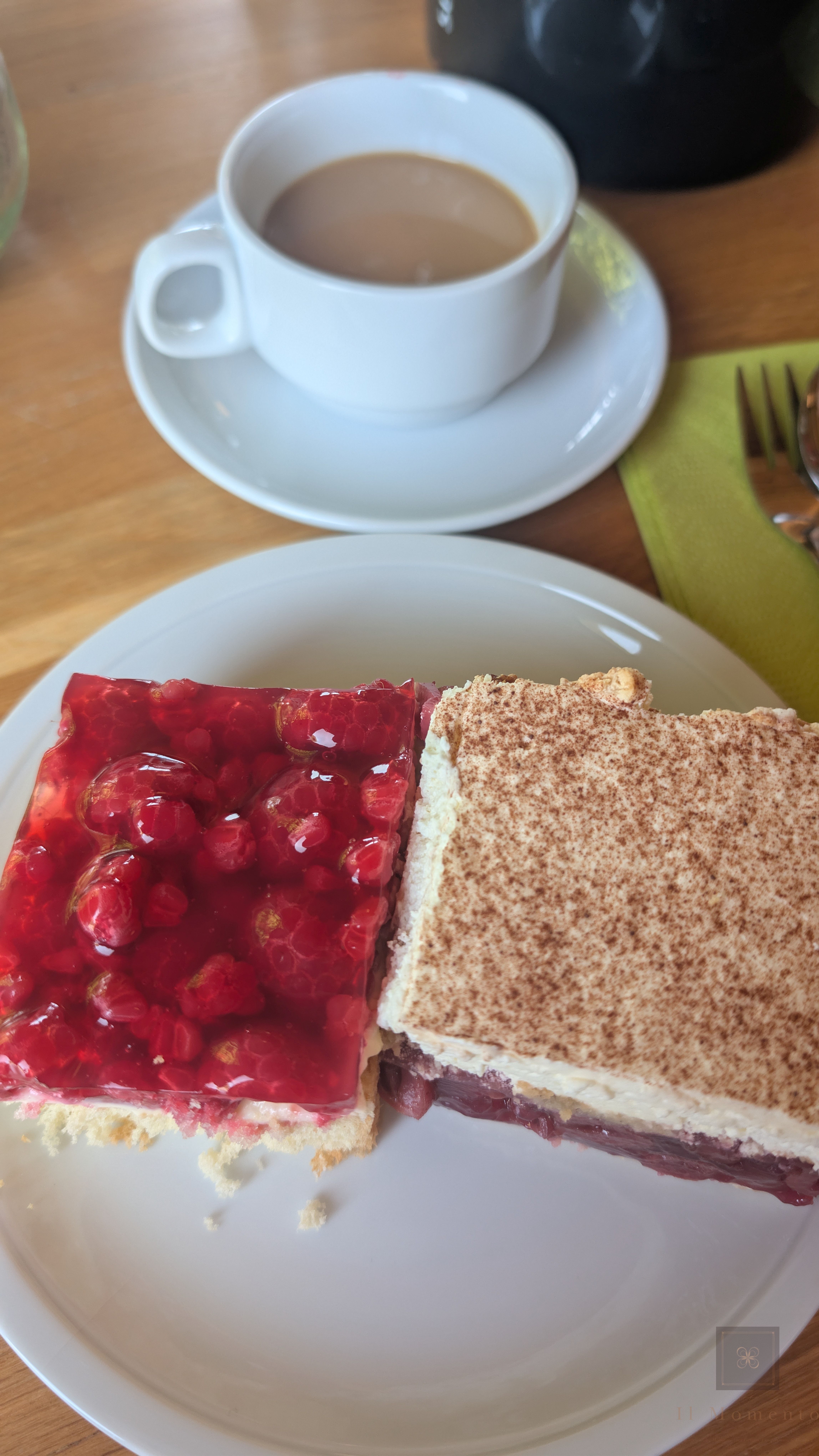 Frühstück: Kaffee und Kuchen